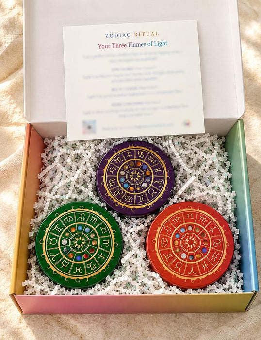 Astrology Candle Gift Set | Sun Moon Rising Zodiac Candles