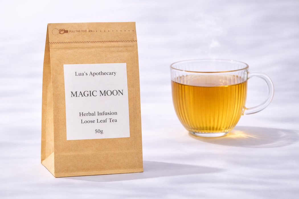 MAGIC MOON Herbal Infusion | Cyclical Support & Grounding | Lua’s Apothecary