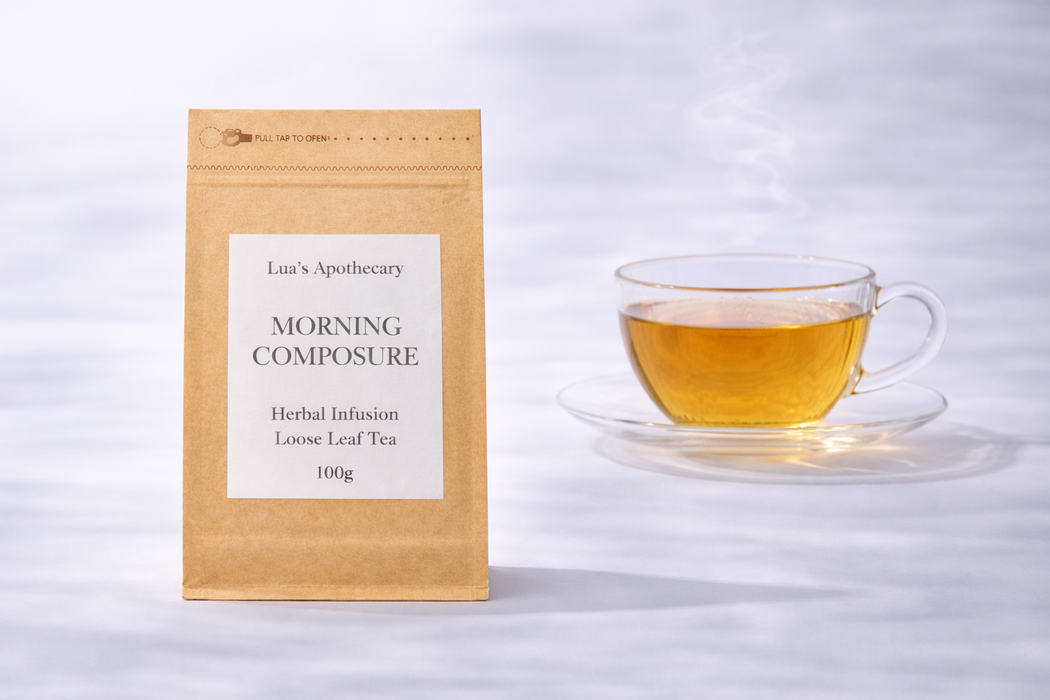 Morning Composure Herbal Infusion | Warmth & Morning Focus | Lua’s Apothecary