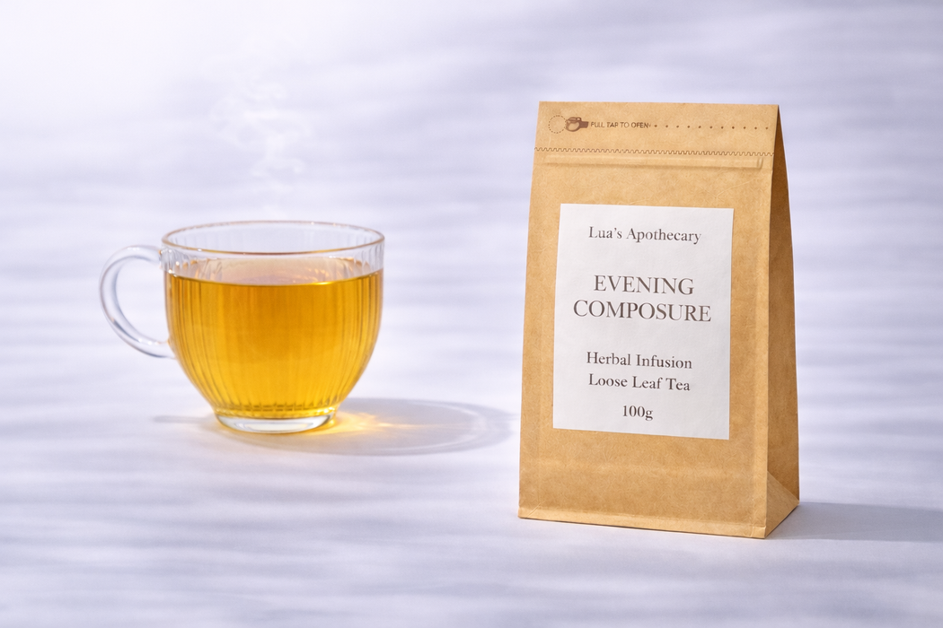 Evening Composure Herbal Infusion | Soft Transitions & Inner Calm | Lua’s Apothecary